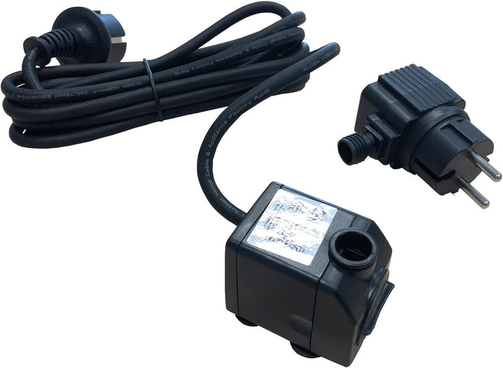 Brunnen Buddha Calm Sandstein-Optik, aus Polyresin inkl. Pumpe und LED | Deko-Wasserbrunnen für Gart