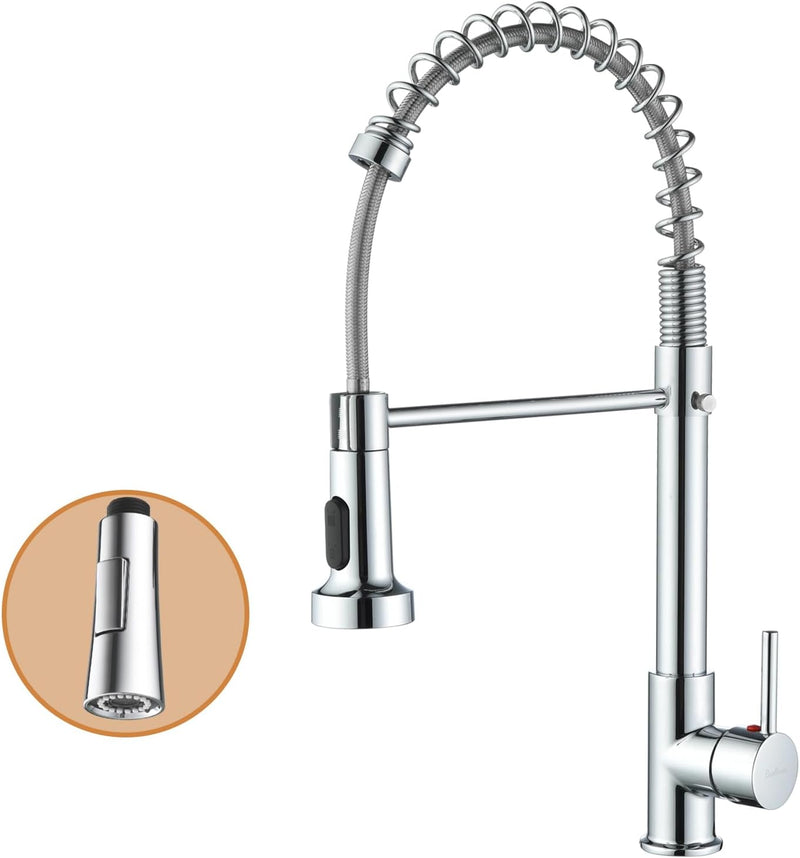 Baollansa Wasserhahn küche hochdruck armatur, kitchen faucet edelstahl mit hohen bogen und herunterz