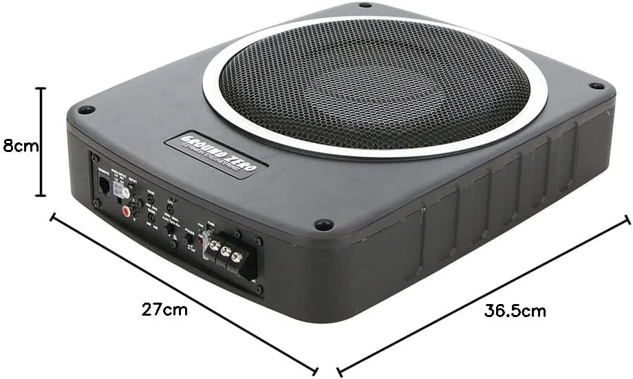 Ground Zero I 25 cm Flacher Aktiv-Subwoofer I GZCS SW-1000A