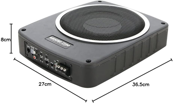 Ground Zero I 25 cm Flacher Aktiv-Subwoofer I GZCS SW-1000A