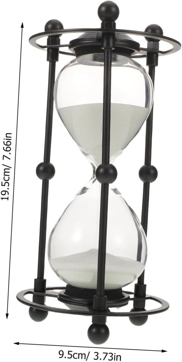 MAGICLULU Vintage Sanduhr mit Präzisem Gebets Timing und Lautlosem Betrieb aus Glas und Eisen Klassi