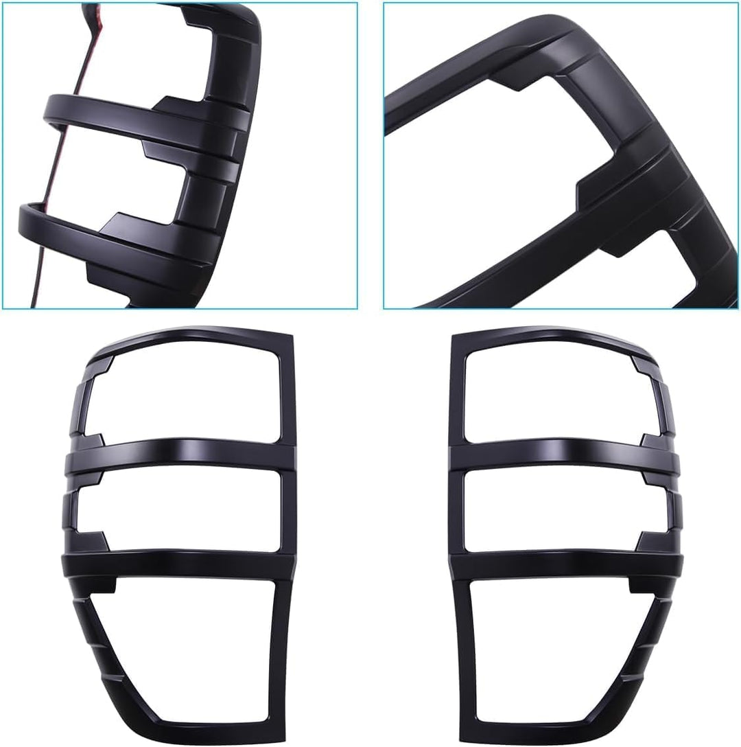 JHCHAN Scheinwerfer Rücklichtabdeckung für Ford Ranger Wildtrak Raptor T7 T8 2015-2022 XL XLT Limite