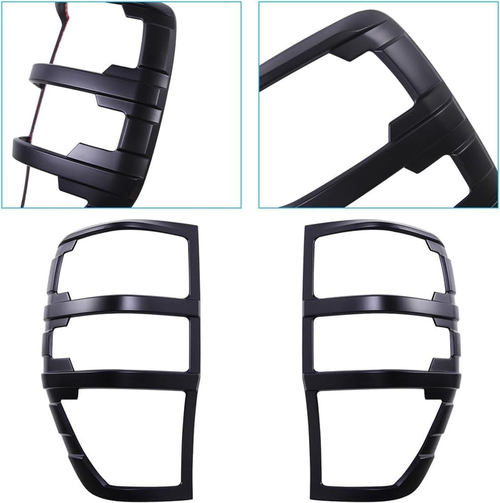 JHCHAN Scheinwerfer Rücklichtabdeckung für Ford Ranger Wildtrak Raptor T7 T8 2015-2022 XL XLT Limite