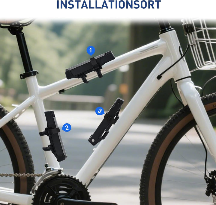 AGPTEK Faltschloss Fahrrad 100cm, Fahrradschloss mit Rostfrei Schlosskern und Antirutsch-Gummiband,
