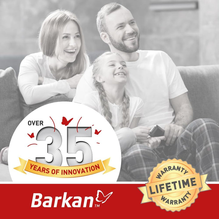 Barkan 1 Meter lang TV Wandhalterung, 13 - 80 Zoll Doppelarm, Schwenkbar / Vollbewegung flach &amp; curv