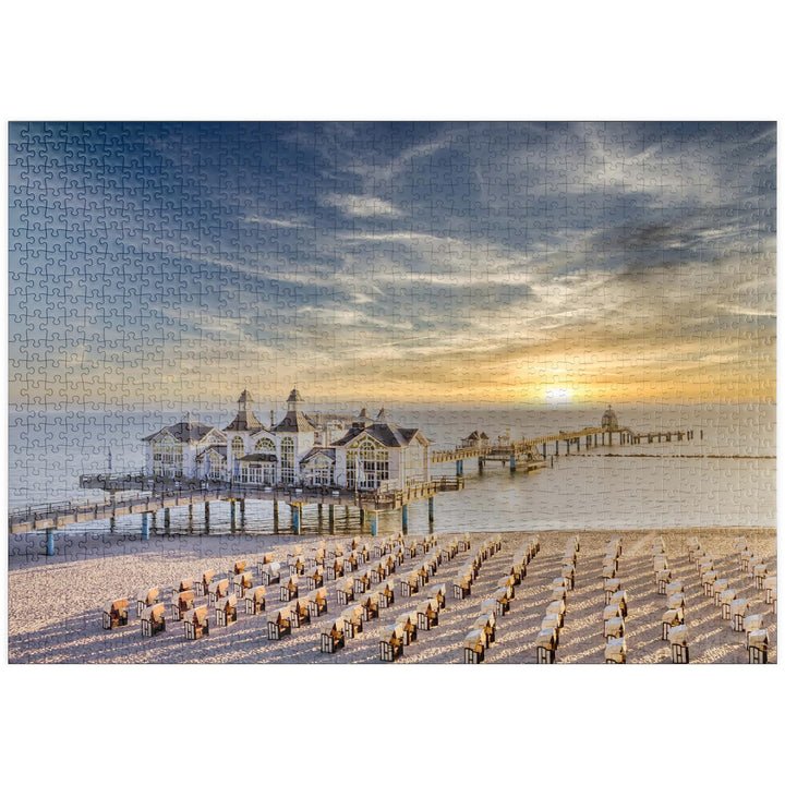 Seebrücke von Sellin, Insel Rügen in Deutschland - Premium 1000 Teile Puzzle - MyPuzzle Sonderkollek