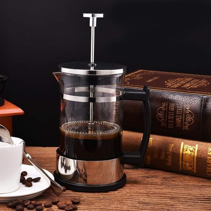Teepresse Für Losen Tee,Kaffeepresse French-Press-Filter Für Kaffee-Tee Edelstahl-Glas-Kaffeekanne K