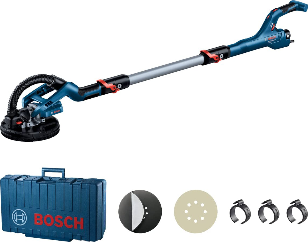 Gipsschleifer"Giraffe" GTR 550 Bosch Professional (Schleifscheiben-Set, Schleifpapier, Schlauchklemm