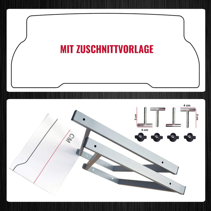 BREMER SITZBEZÜGE Multiflexboard Konsolen klappbar kompatibel mit VW T5 T6 T6.1 Multivan Pulverbesch