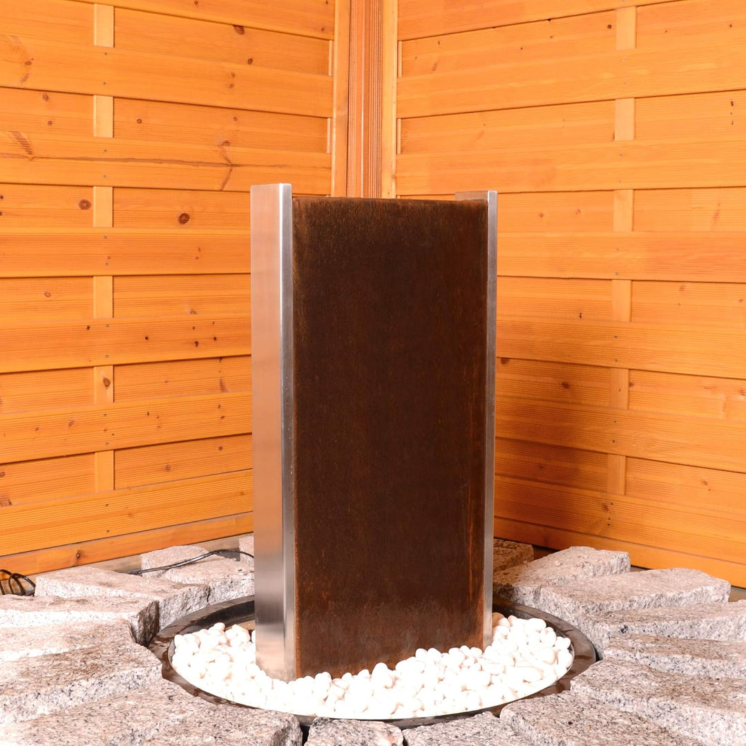 KÖHKO® Wasserwand Bolivieren mit LED-Beleuchtung Höhe 79 cm Zimmerbrunnen 31002 aus der Kombination