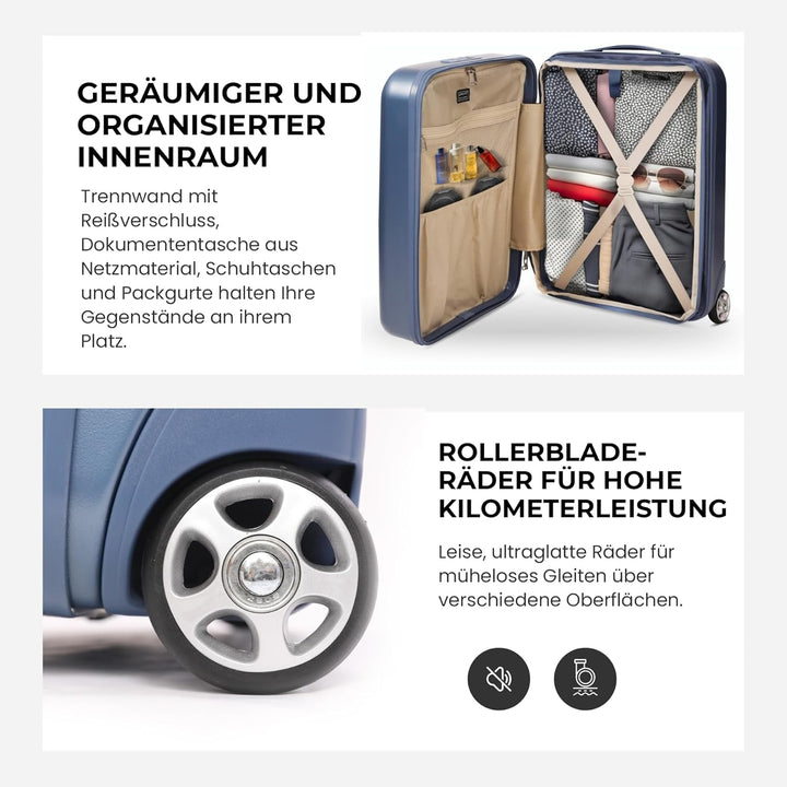 Aerolite Erweiterbar 55x40x20cm auf 55x40x23 cm Lufthansa Eurowings Ryanair Wizz Air Priorität und m
