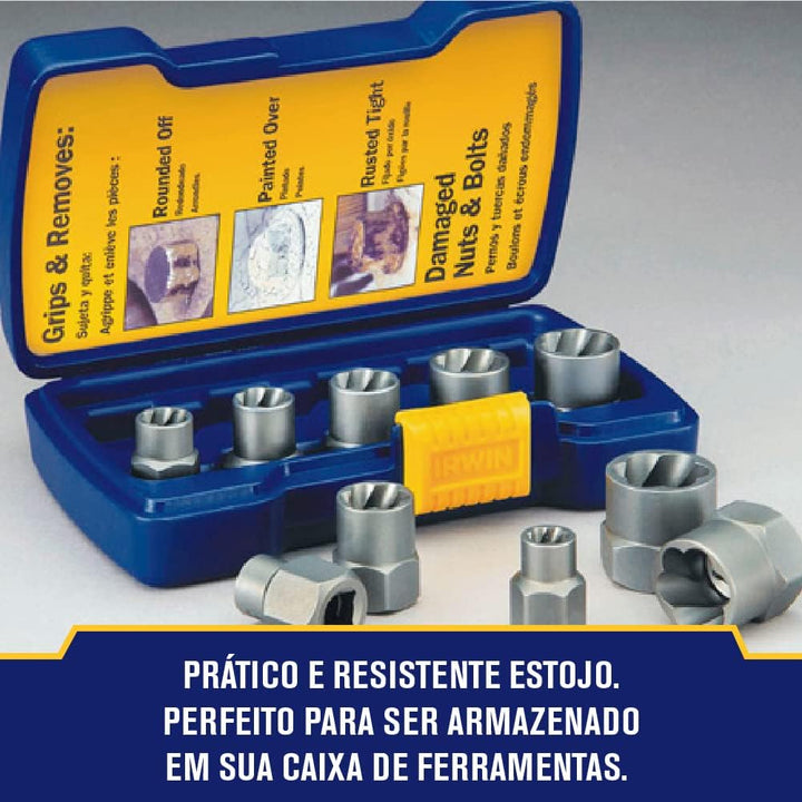 Irwin, 394001, Schrauben-Ausdreh-Set, 5-teilig, IRW10504634 Tragetasche n/a, Tragetasche n/a