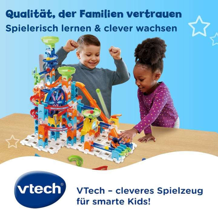 VTech Marble Rush - Ultimate Set XL100 E – Interaktive Murmelbahn mit spannenden Bahnelementen, vers