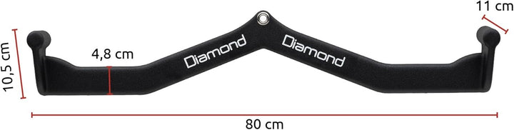 Diamond 【Power Grip Griffe (31 – 80 cm) und Rack Griffe für Klimmzüge und Rudern, rutschfest, Fitnes