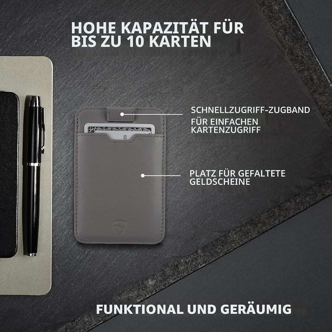 Vaultskin Chelsea Ultra-Slim Leder-Geldbörse für die Vordertasche - RFID-Blockierung für Männer mit