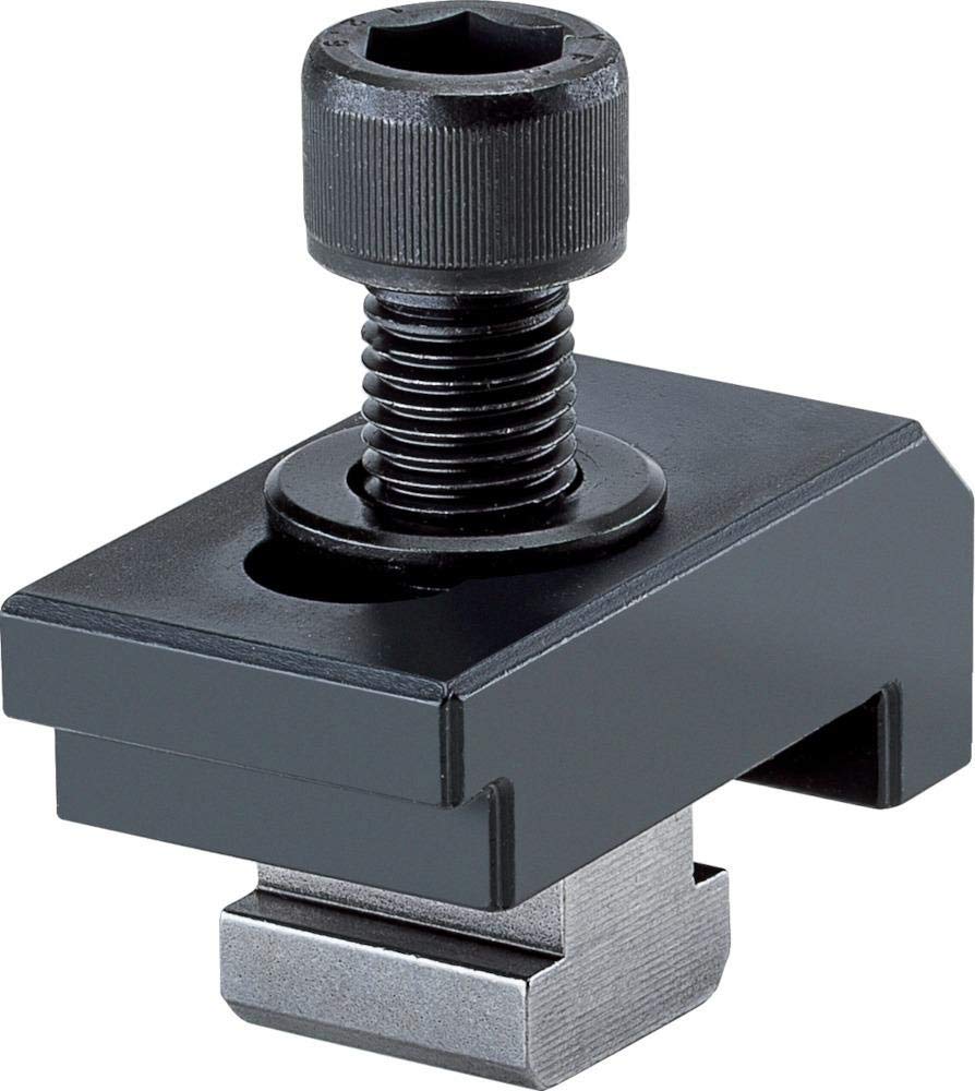 RÖHM 149122 Einfach-Spannpratze für T-Nut Komplett mit stirn- und grundseitige, 14 mm