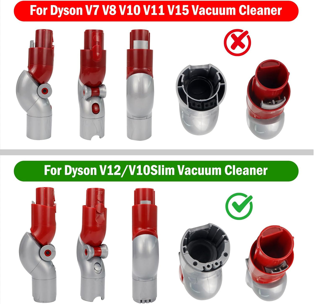 Unterer Adapter Schnellverschluss Biegeadapter für Dyson V10Slim V12 Digital Slim Staubsauger Zubehö