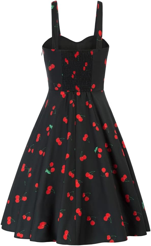 Belle Poque Damen Kleider Casual Cocktailkleid Sommerkleid Elegant Spaghetti Freizeitkleid A-Line La
