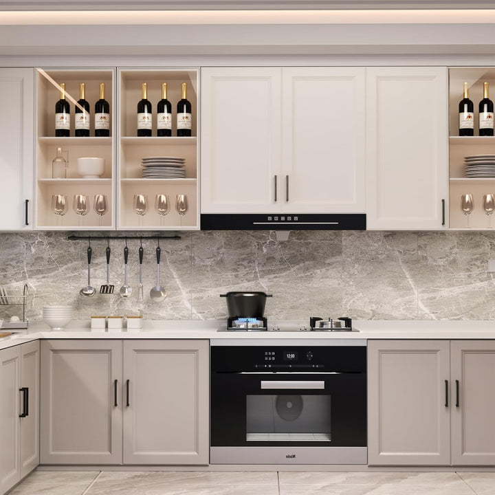 LONTAN 15 Stück Möbelgriffe Schwarz 128mm lochabstand Schrankgriffe Griffe Schwarz Griffe für Küchen