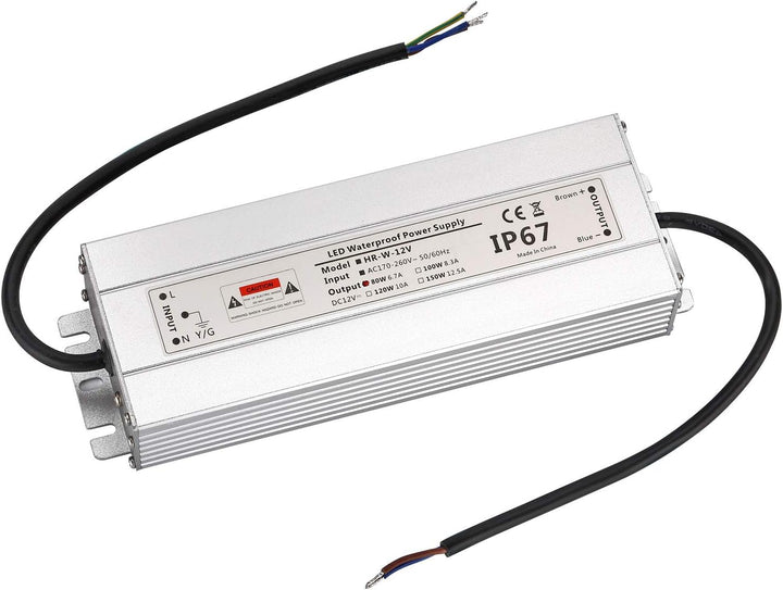 LED Trafo 12V 80W 6,7A IP67,geeignet für LED Stripes und Leuchtmittel,Upgrade Transformator Netzteil