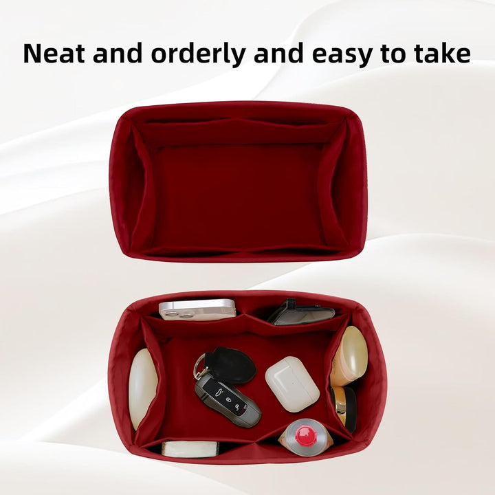 DGAZ Handtaschen Organizer Einsatz, Seide Handtaschenorganisator für LV Speedy Nano/20/25/30/35/40/4