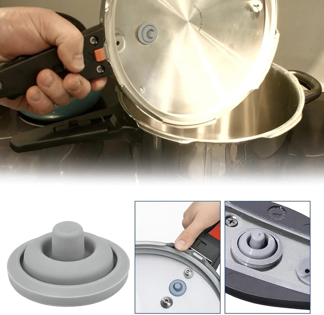 3-in-1 Ersatzteile-Set für WMF Schnellkochtopf Perfect & Perfect Plus - 22 cm Dichtungsring, Hauptve
