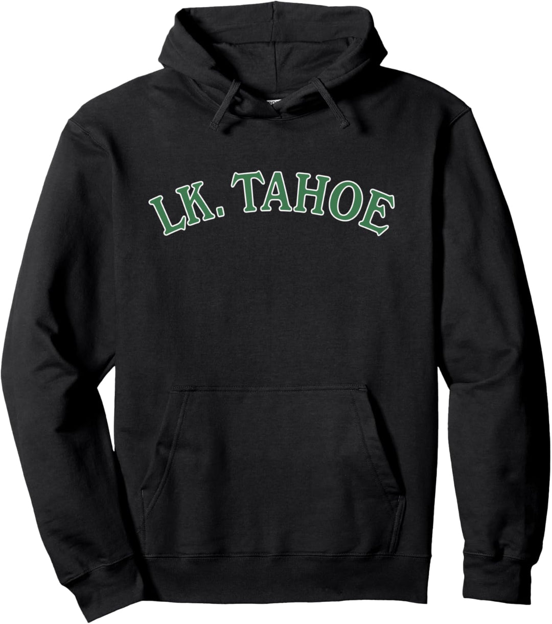 Lake Tahoe Outdoor Familienurlaub Green Letters Collegiate Pullover Hoodie