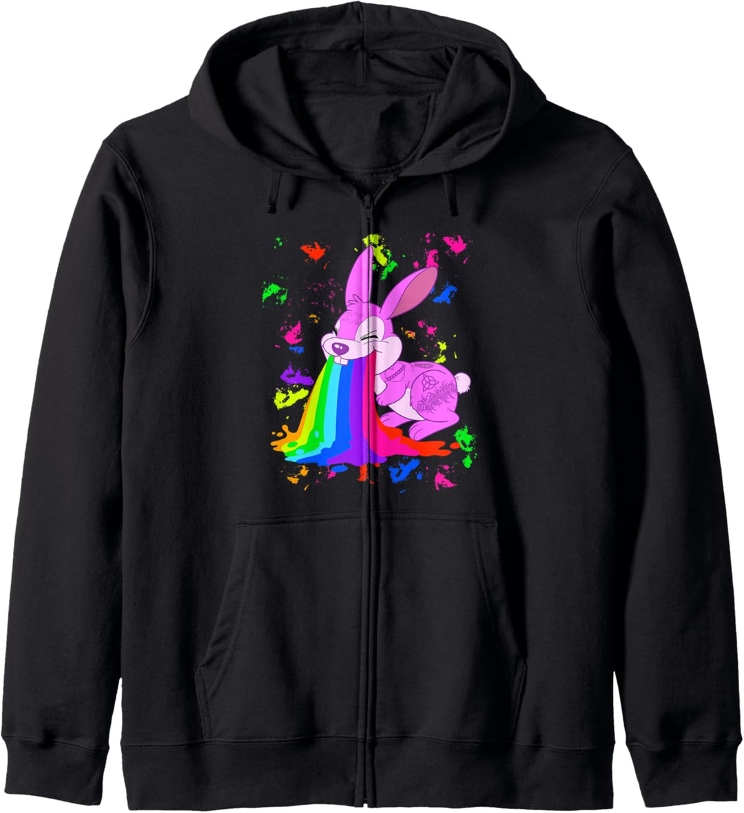 Puking Bunny Pastel Goth Kawaii Kapuzenjacke