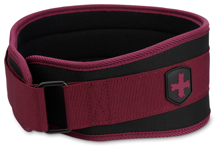 Harbinger Nylon Weight Lifting Belt - Flexible Ultralight Foam Core Belt Merlot X-large, Merlot X-la
