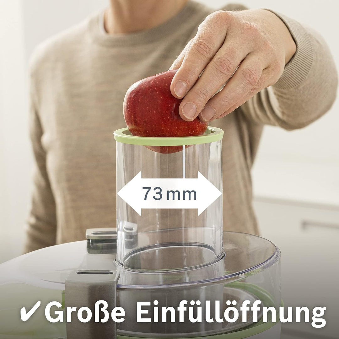 Bosch Entsafter VitaJuice 2 MES25G0, elektrische Saftpresse für Obst und Gemüse, grosser Einfüllscha