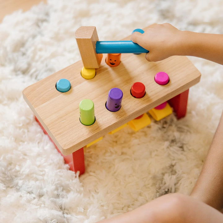 Melissa & Doug Klopf- und Hammerbank | Luxusausführung | entwicklungsförderndes Spielzeug | motorisc