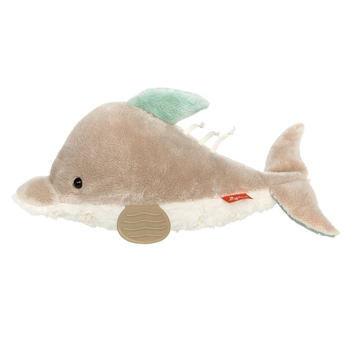sigikid 43206 Aktiv-Delfin, Yellow für Mädchen und Jungen von 0 bis 12 Monaten Grau/Weiss, Grau/Wei&