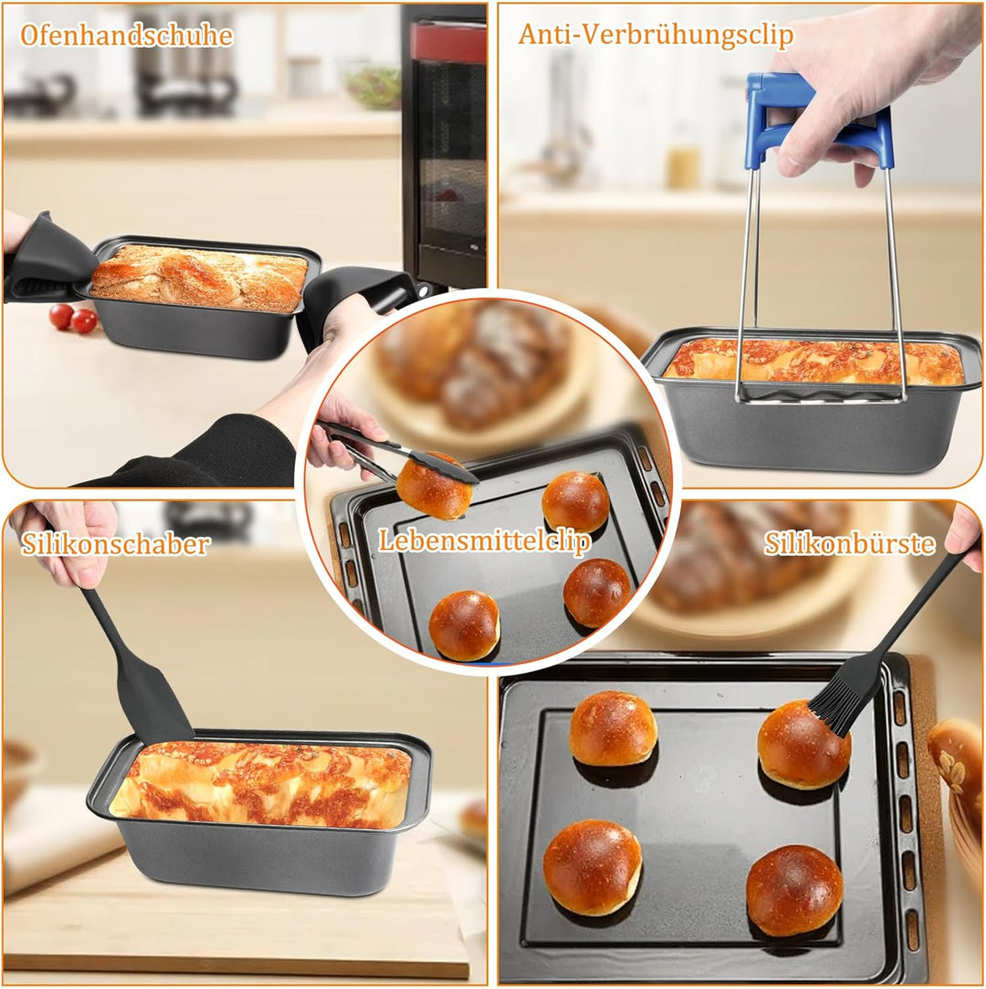 19PCS Zubehör Heissluftfritteuse für Ninja Foodi AF400EU AF300EU AF500EU, Airfryer Zubehör Silikonfo