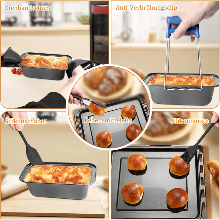 19PCS Zubehör Heissluftfritteuse für Ninja Foodi AF400EU AF300EU AF500EU, Airfryer Zubehör Silikonfo