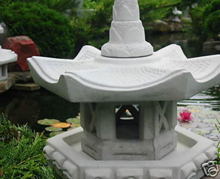 Vogelhaus japanische Steinlaterne Gartendeko