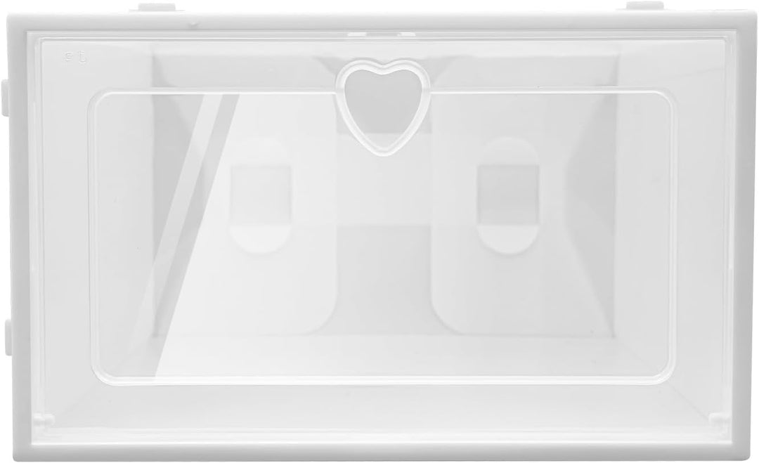 20er Pack durchsichtige Schuhbox Aufbewahrung, Faltbare Display Box Container Schrank Regal Schuh Or