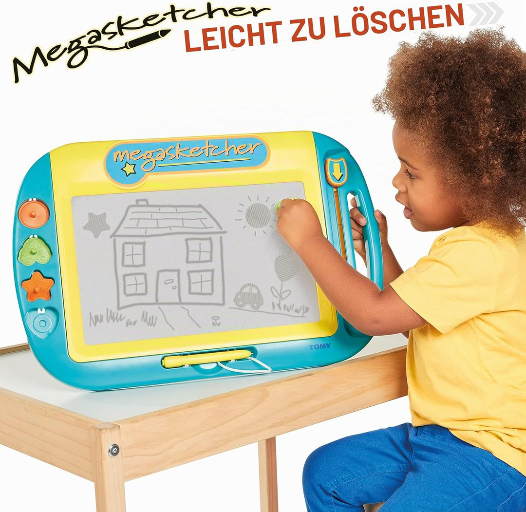 Megasketcher Tomy Motorisierte Magnettafel Für Kinder, Mehrfarbig - Hochwertiges Kinderspielzeug - Z