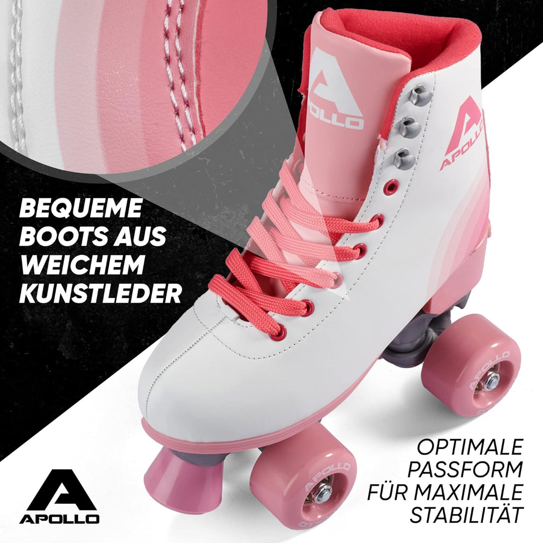 Apollo Disco Roller, Classic Roller | Rollschuhe für Kinder und Erwachsene | grössenverstellbare Qua