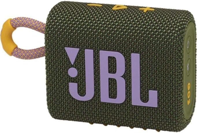 JBL GO 3 kleine Bluetooth Box in Grün – Wasserfester, tragbarer Lautsprecher für unterwegs – Bis zu