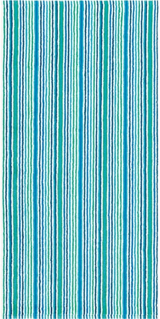 Egeria Cairo stream Bademantel Kapuzenmantel Grösse L + Duschtuch Combi Stripes 70x140cm