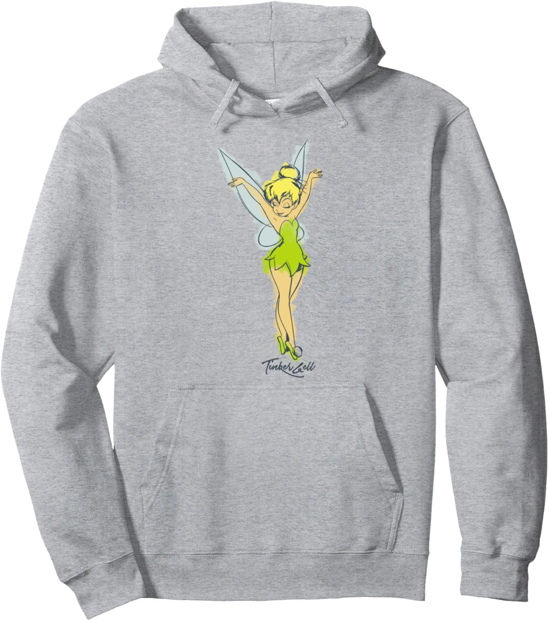 Disney Peter Pan Tinker Bell Watercolor Portrait Pullover Hoodie