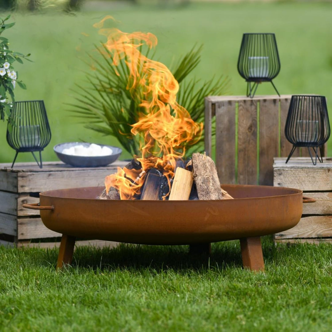Czaja Feuerschalen® Feuerschale Bonn Ø 80 cm - mit Wasserablaufbohrung - Feuerschalen für den Garten