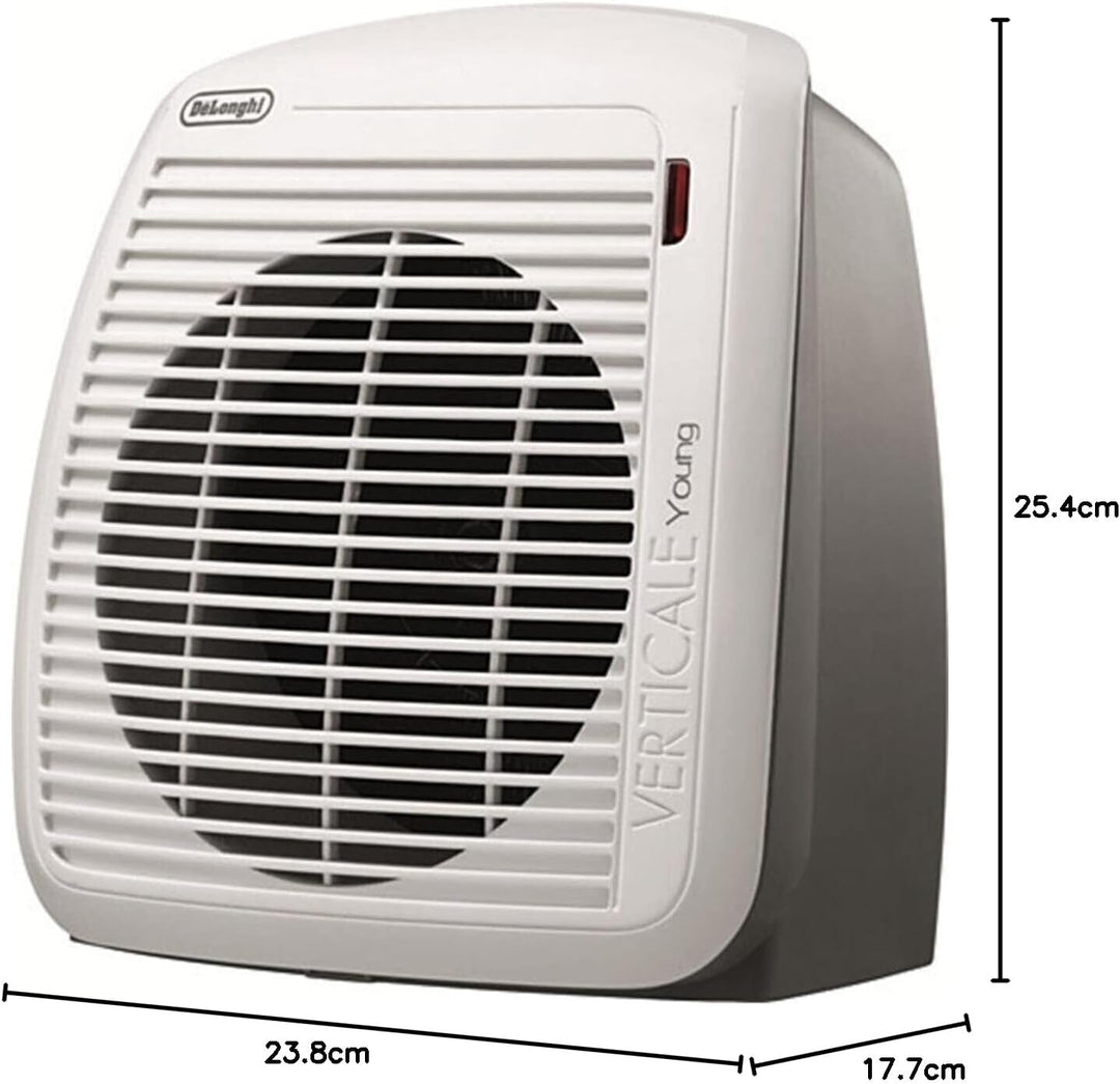 DeLonghi Schnellheizer HVY1030 - Heizgerät mit 2 Heizstufen für Räume bis max. 60 m³, Sicherheitsthe