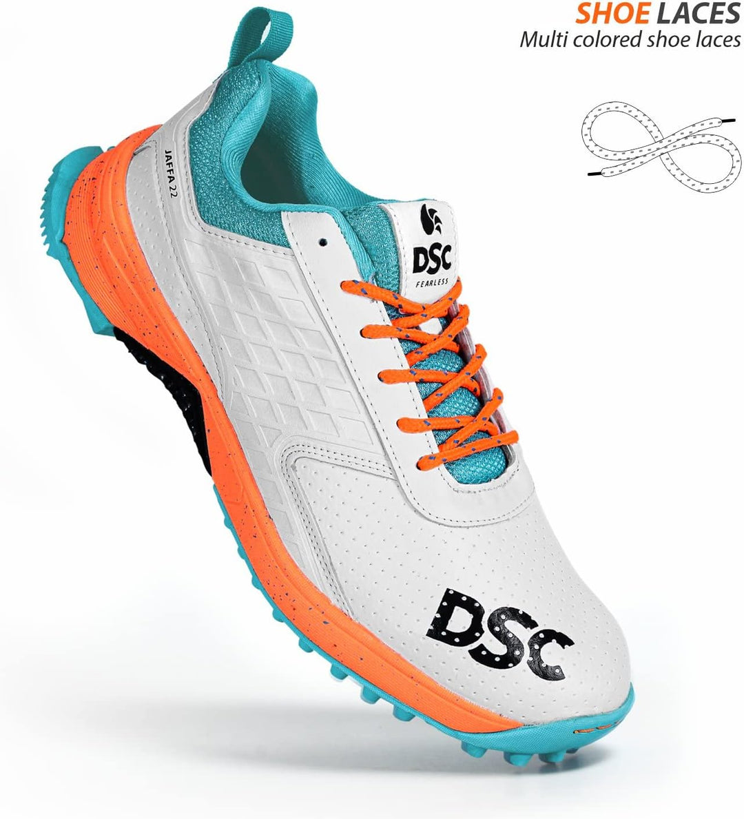 DSC Herren Jaffa 22 Cricketschuhe Cricket-Schuhe, Spikes 44 EU Orange, 44 EU Orange