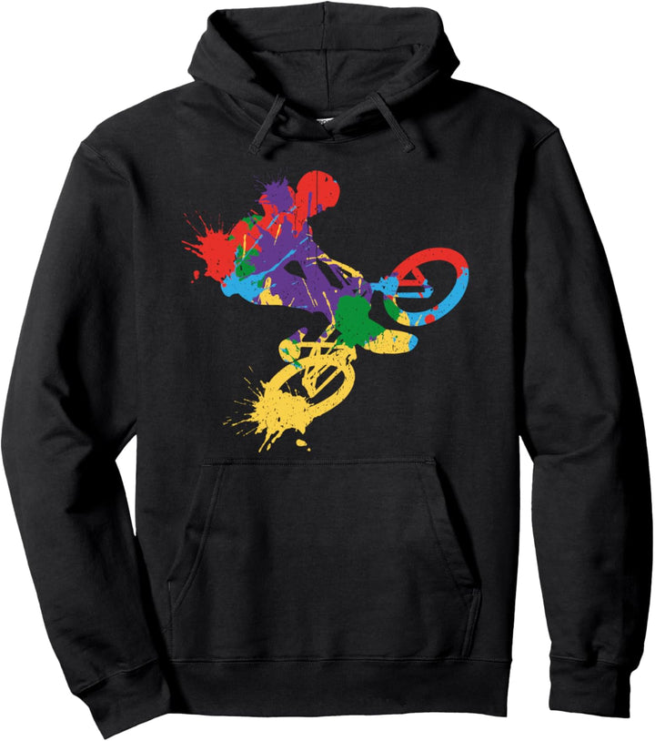 BMX Farbklecks Pullover Hoodie