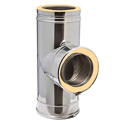 DW Complete Rauchrohranschluss 90° T-Stück 150mm 90° T-Stück Durchmesser 150mm, 90° T-Stück Durchmes