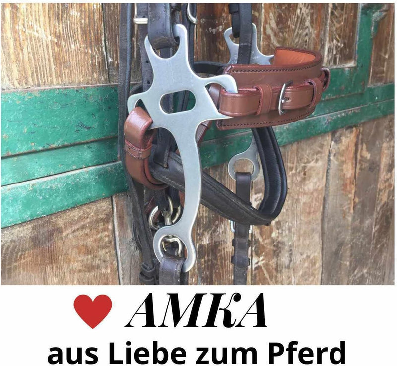 AMKA Hackamore Flora mit Flower Rad weich gepolstert gebisslose Zäumung braun, braun