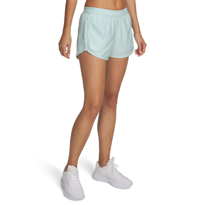 Under Armour Damen Shorts Tech Play Up 2in1 Shorts L Refresh Mint, L Refresh Mint