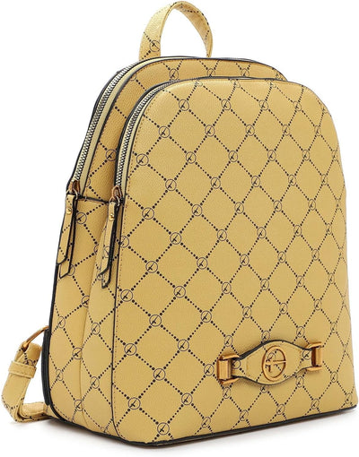 Tamaris Rucksack Anastasia Buckle 32585 Damen Rucksäcke Print mustard 451 Einheitsgrösse, mustard 45