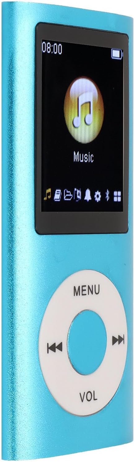 Digitaler, Kompakter und Tragbarer MP3-Player, Unterstützt 64 GB Speicher, 8 Stunden Langes Standby,